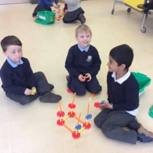 Amna, Ellie May and Sabryzhan were the winners in our K'nex challenge. We all had a great time. The winning team built a tower that was 101cm.
