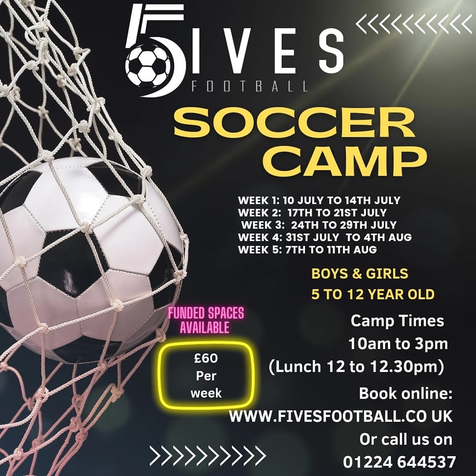 Summer Football Camps; FREE spaces available Hanover Street School